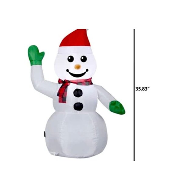 Gemmy Car Buddy Inflatable Snowman Airblown Inflatable Car Decoration NEW - Picture 2 of 5